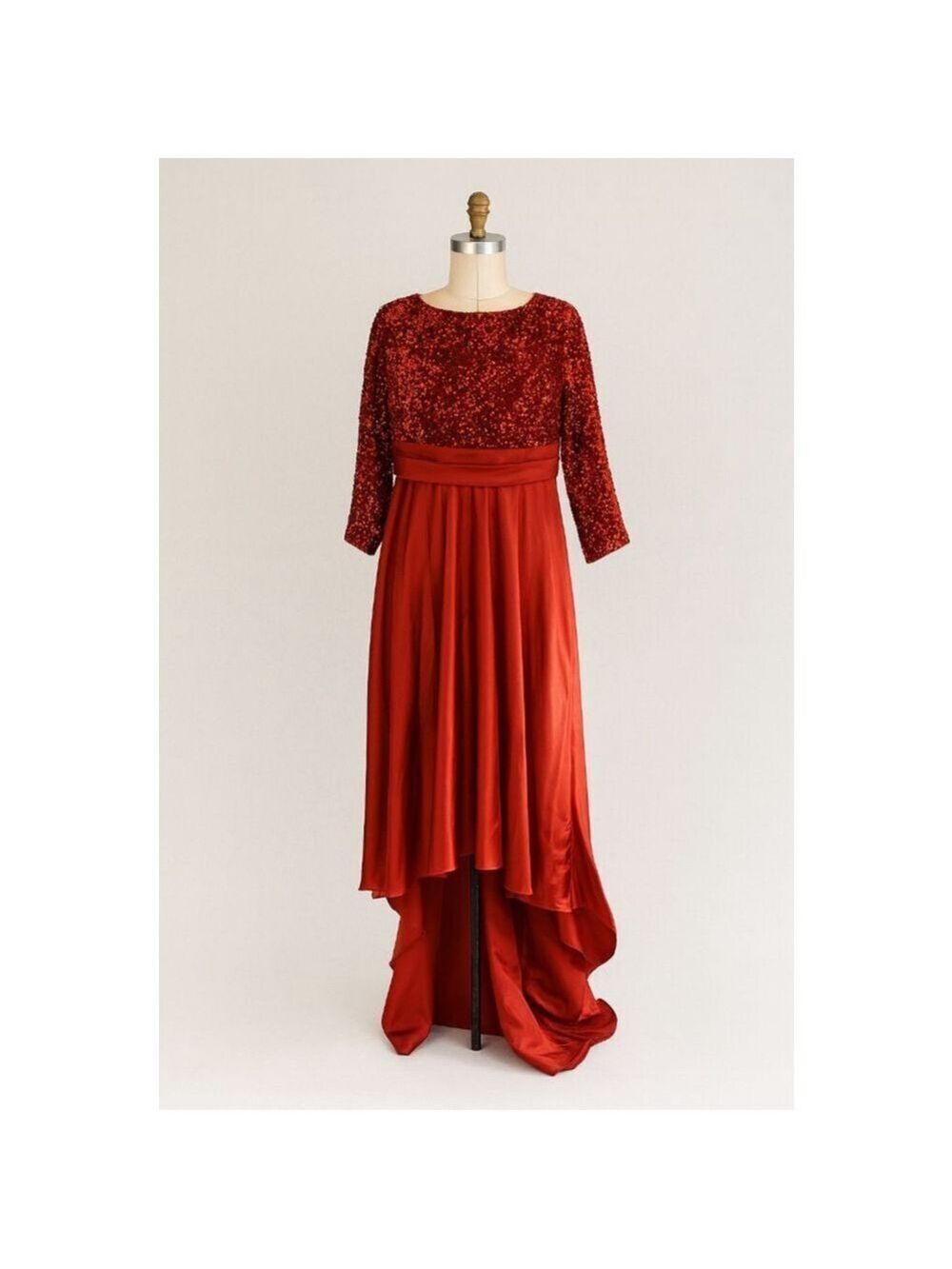 LanTing Wedding Dress, M, Red - Picture 3 of 14